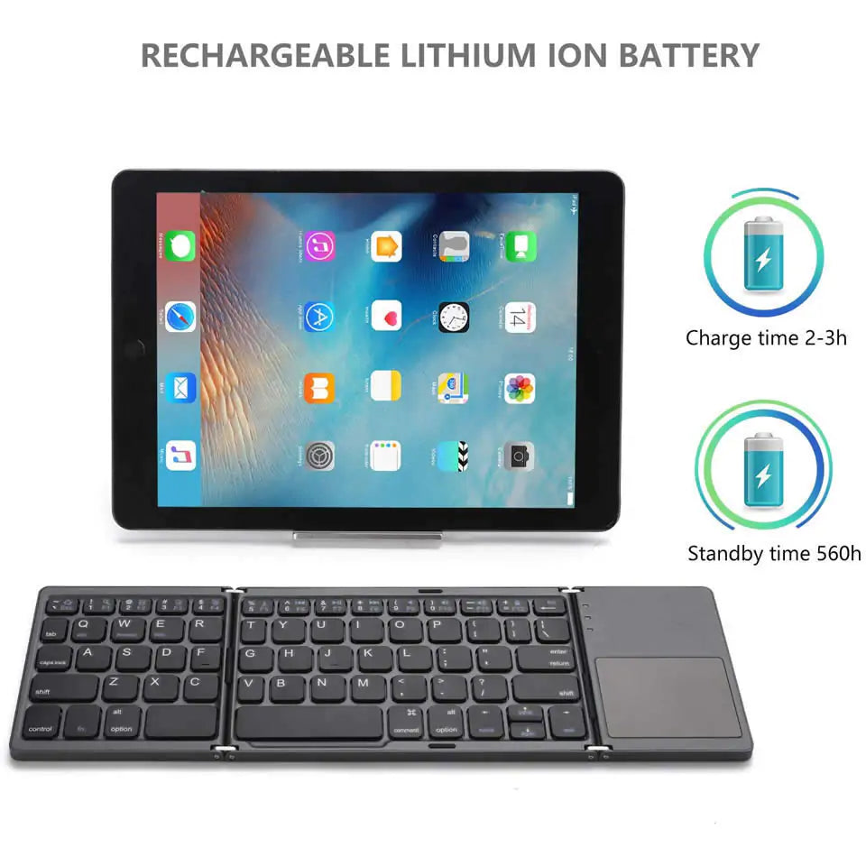 Portable Bluetooth Keyboard With Touchpad