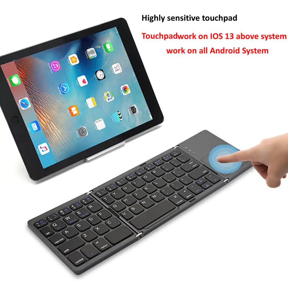 Portable Bluetooth Keyboard With Touchpad