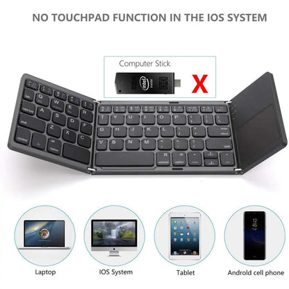 Portable Bluetooth Keyboard With Touchpad